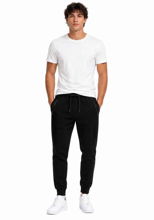 Urban Outfitters Other - Urban Heritage Black Jogger Sweatpants Size Small Minimalist Athleisure Zip Pock